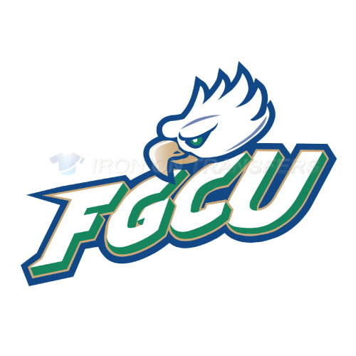 Florida Gulf Coast Eagles Logo T-shirts Iron On Transfers N4391